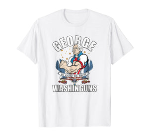 Funny shirts V-neck Tank top Hoodie sweatshirt usa uk au ca gifts for George Washinguns Funny Patriotic Gainz Workout T-Shirt 1322124