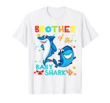Load image into Gallery viewer, Funny shirts V-neck Tank top Hoodie sweatshirt usa uk au ca gifts for Brother Of The Baby Shark Birthday Brother Shark Shirt 1947040
