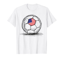 Load image into Gallery viewer, Funny shirts V-neck Tank top Hoodie sweatshirt usa uk au ca gifts for US USA America Flag on Soccer Ball Football T-Shirt 1084072
