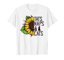 Load image into Gallery viewer, Funny shirts V-neck Tank top Hoodie sweatshirt usa uk au ca gifts for Sunflower Tats naps and cats Funny Graphic T-shirt 2203917
