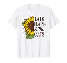 Load image into Gallery viewer, Funny shirts V-neck Tank top Hoodie sweatshirt usa uk au ca gifts for Sunflower Tats naps and cats Funny Graphic T-shirt 2691412
