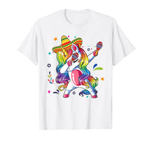 Load image into Gallery viewer, Funny shirts V-neck Tank top Hoodie sweatshirt usa uk au ca gifts for Sombrero Unicorn Dabbing Cinco De Mayo T-Shirt 1422775
