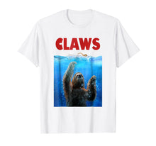 Load image into Gallery viewer, Funny shirts V-neck Tank top Hoodie sweatshirt usa uk au ca gifts for T-Shirt - Sloth Terrorizing Swimmer, Beware of Claws 1367068
