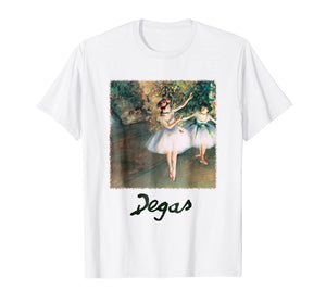 Funny shirts V-neck Tank top Hoodie sweatshirt usa uk au ca gifts for Two Dancers on a Stage by Edgar Degas, Ballet Art T-Shirt 2685487