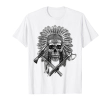 Load image into Gallery viewer, Native American T Shirt Chief Pipe Skull Eternal Spirit Gift
