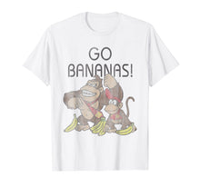 Load image into Gallery viewer, Funny shirts V-neck Tank top Hoodie sweatshirt usa uk au ca gifts for Nintendo Donkey Kong Go Bananas Vintage Graphic T-Shirt 771005

