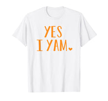 Load image into Gallery viewer, Yes I Yam Funny Thanksgiving Halloween Matching Couple Gift T-Shirt
