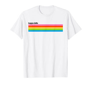 KD Kay Dee Rainbow Camera Stripes Logo T-Shirt-879632