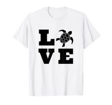 Load image into Gallery viewer, Turtle Lover Gifts Black Love Spelled With A Turtle Graphic T-Shirt-3213981
