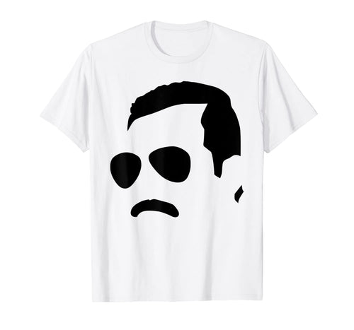 Freddie Mercury Official Monochrome Block Face T-Shirt 901805