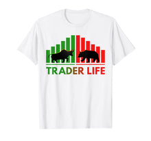 Load image into Gallery viewer, Trader Life Bulls and Bears Stock Market Trading Investors T-Shirt
