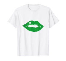 Load image into Gallery viewer, St. Patricks Day Shirt Kiss Me Green Lips Shamrock Shirt-465880
