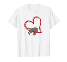 Load image into Gallery viewer, Valentines Sloth Shirt Girls Women Sloths Gifts for Women T-Shirt-672486
