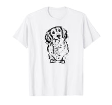 Load image into Gallery viewer, Funny shirts V-neck Tank top Hoodie sweatshirt usa uk au ca gifts for Long Hair Dachshund Cute Wiener Lovers Gifts Dog Mom Black T-Shirt 313988
