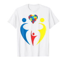 Load image into Gallery viewer, Autism Awarness Family Trio Heart Puzzle Gift Design T-Shirt-1734735
