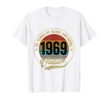 Load image into Gallery viewer, Awesome Since 1969 T-Shirt 50th Birthday Gifts 50 Year Old T-Shirt 104251
