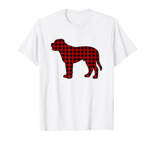 Load image into Gallery viewer, Mastiff Christmas Decor Red Plaid Buffalo Dog Gifts Family T-Shirt-1503139
