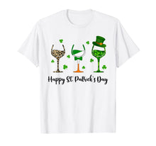 Load image into Gallery viewer, Irish Gifts Three Wine Glasses Shamrock St Patrick&#39;s Day TShirt840834
