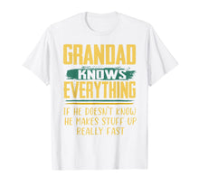 Load image into Gallery viewer, Funny Family Christmas Gifts Grandad Knows Everything T-Shirt-1672681
