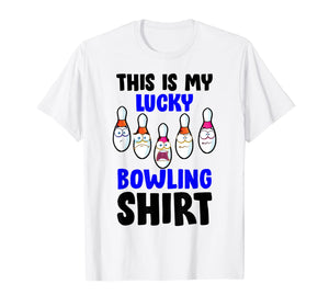 This Is My Lucky Bowling Tee Funny Bowler Gift For Men Women T-Shirt