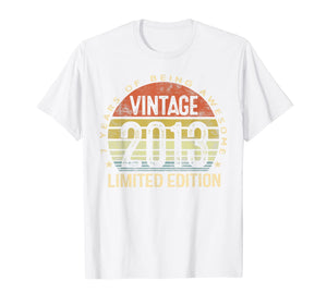 7 Year Old Gifts Vintage 2013 Limited Edition 7th Birthday TShirt232791