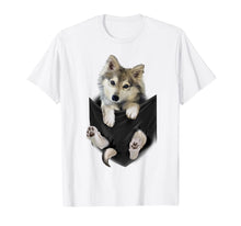 Load image into Gallery viewer, Wolf White Pup in Pocket T-Shirt Wolves Tee Shirt Gifts-335716
