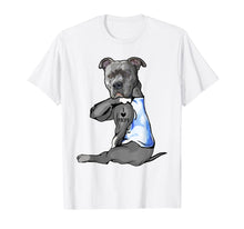 Load image into Gallery viewer, Women Gifts Pit bull Dog Tattoo I Love Mom TShirt205449
