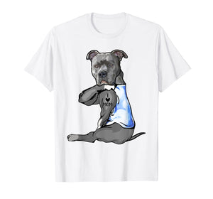 Women Gifts Pit bull Dog Tattoo I Love Mom TShirt205449