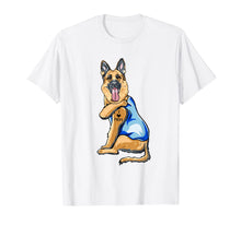 Load image into Gallery viewer, Women Gifts German Shepherd Dog Tattoo I Love Mom T-Shirt-302767
