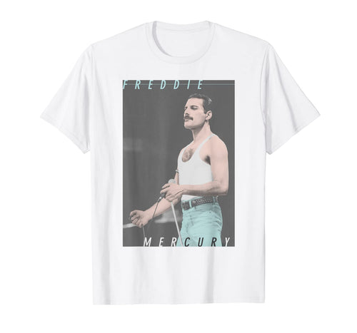Freddie Mercury Official Blue Jeans Live Icon T-Shirt 528925
