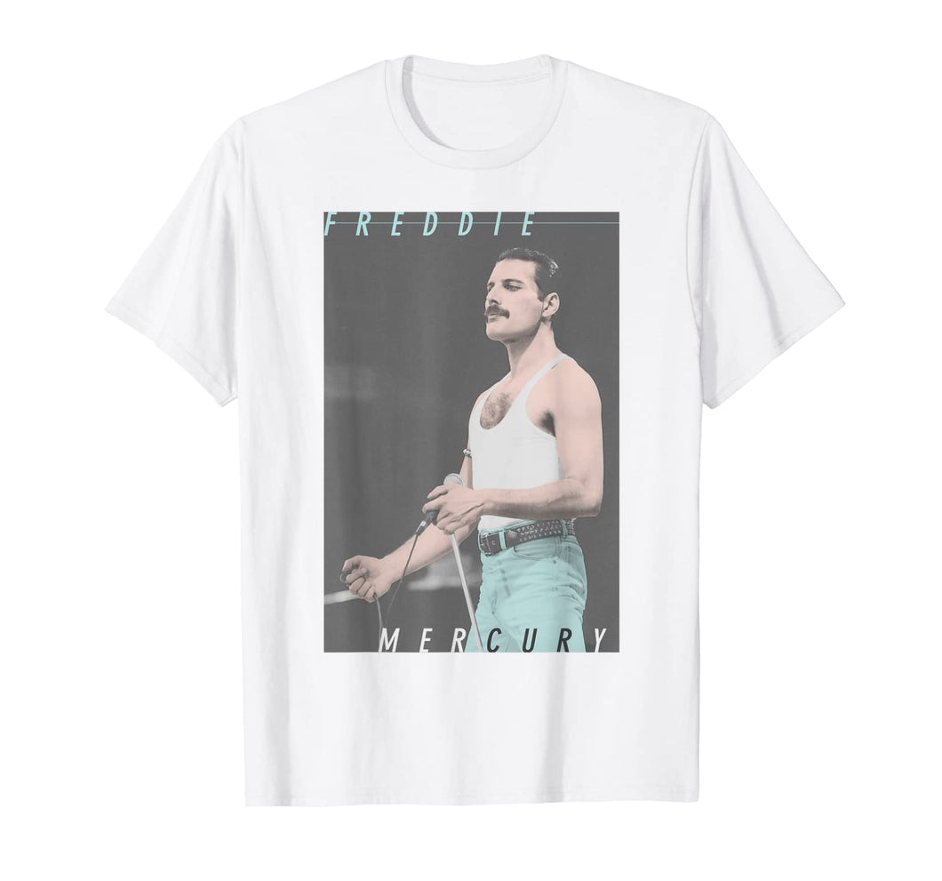 Freddie Mercury Official Blue Jeans Live Icon T-Shirt 528925