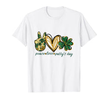 Load image into Gallery viewer, Peace Love Patty's Day - Perfect Gift Patrick's Day T-Shirt-2279981
