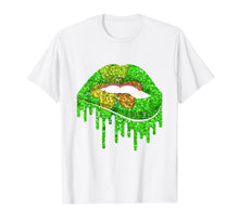 Load image into Gallery viewer, Green Lips Sexy St Patrick's Day Shamrock Irish Costume Gift T-Shirt-1796981
