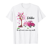Load image into Gallery viewer, Pumpkin Pink Truck October Breast Cancer Awareness Month T-Shirt
