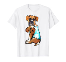 Load image into Gallery viewer, Funny Boxer Dog I Love Dad Tattoo Boxer Lover Gift T-Shirt-1679553
