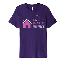 Load image into Gallery viewer, Funny shirts V-neck Tank top Hoodie sweatshirt usa uk au ca gifts for This Girl Sells Real Estate TShirt - Female Realtor Gift Tee 3084798
