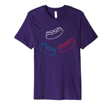 Load image into Gallery viewer, Red White Blue Hot Dogs Food USA American 4th of July Gift Premium T-Shirt 1488009
