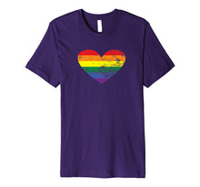 Load image into Gallery viewer, Funny shirts V-neck Tank top Hoodie sweatshirt usa uk au ca gifts for LGBT Pride Month Rainbow Heart Premium T Shirt 2812184
