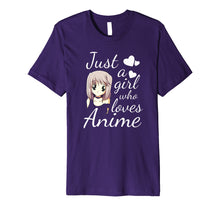 Load image into Gallery viewer, Funny shirts V-neck Tank top Hoodie sweatshirt usa uk au ca gifts for Teenage Girl Anime Shirt | Just a Girl Who Loves Anime 2562250
