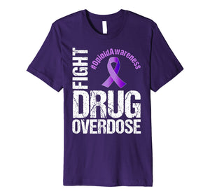 Funny shirts V-neck Tank top Hoodie sweatshirt usa uk au ca gifts for Fight Drug Overdose Opioid Awareness Graphic T-Shirt 2328948