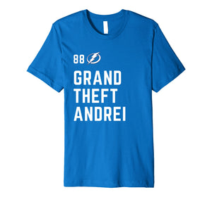Funny shirts V-neck Tank top Hoodie sweatshirt usa uk au ca gifts for Hockey Grand Theft Andrei Vasilevskiy Tee Shirt Tampa Bay 362103