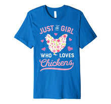 Load image into Gallery viewer, Funny shirts V-neck Tank top Hoodie sweatshirt usa uk au ca gifts for Just A Girl Who Loves Chickens T shirt Chicken Lover Farm 840595
