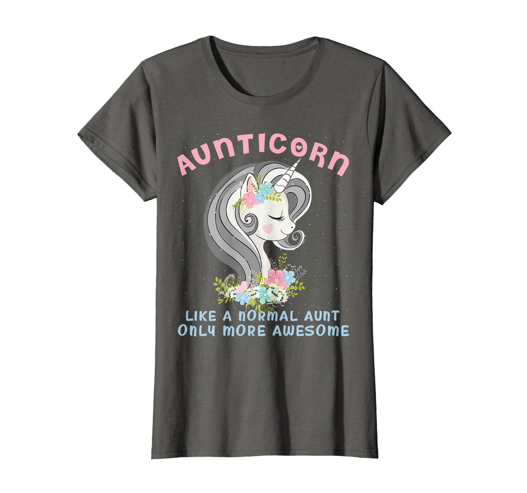 Funny shirts V-neck Tank top Hoodie sweatshirt usa uk au ca gifts for Womens Aunticorn Like A Normal Aunt Only More Awesome Tshirt 1054626