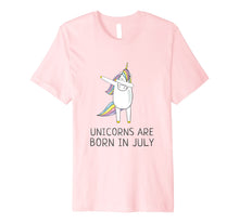 Load image into Gallery viewer, Funny shirts V-neck Tank top Hoodie sweatshirt usa uk au ca gifts for Unicorns are Born in July Cute T Shirt Dabbing Hip-Hop Pose 1076256
