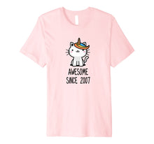 Load image into Gallery viewer, Funny shirts V-neck Tank top Hoodie sweatshirt usa uk au ca gifts for Cute Caticorn Awesome Since 2007 11th Birthday T-Shirt Gift 2013271
