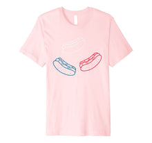 Load image into Gallery viewer, Red White Blue Hot Dogs Food USA American 4th of July Gift Premium T-Shirt 1488009
