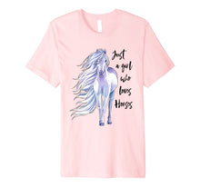 Load image into Gallery viewer, Funny shirts V-neck Tank top Hoodie sweatshirt usa uk au ca gifts for Just A Girl Who Loves Horses Shirt Horse Riding Women Gifts 1024571
