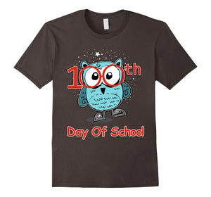 Funny shirts V-neck Tank top Hoodie sweatshirt usa uk au ca gifts for Cute Owl 100th Day Of School T-shirt 100 Days Smarter Tee 1908477