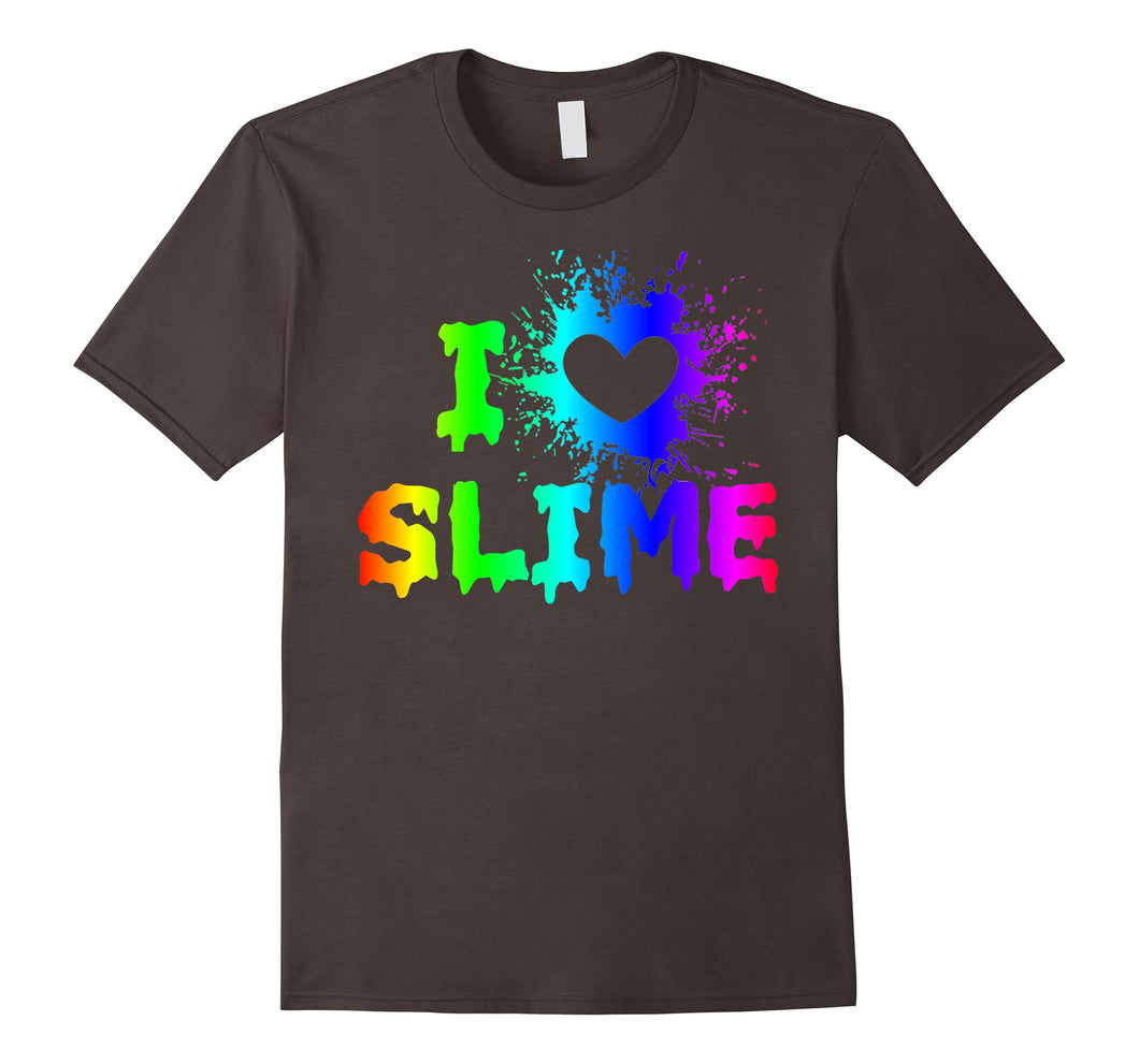 Funny shirts V-neck Tank top Hoodie sweatshirt usa uk au ca gifts for I Love Slime Funny Rainbow Bright Heart Craft Splat T Shirt 2074619