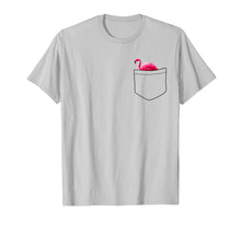 Load image into Gallery viewer, Mini Pink Flamingo Shirt Pocket Pet Rose Feather Gold Shirt 734600
